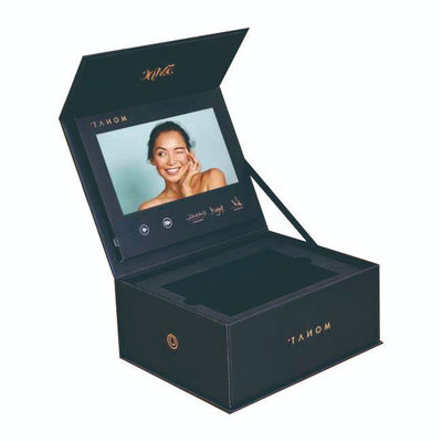 Caja de presentación de video personalizada de 7 pulgadas con pantalla HD de lujo para exhibiciones de productos