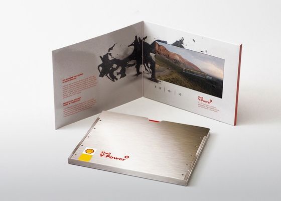 Cartão de saudação com tela LCD personalizável, tela de 10 polegadas, cabo USB, memória de 128M