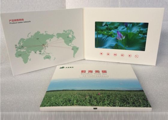 Bom preço Fornecimento da China Ferramenta de venda do produto Brochura de vídeo digital de 7' de tela LCD Cartão de vídeo de brochura com impressão a cores on-line
