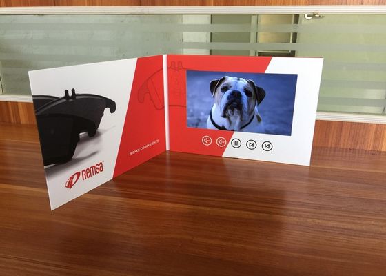 Dobra cena Matt laminacja pełna drukowanie wizytówki 7 cali ekranu lcd video broszurę produktu w Internecie