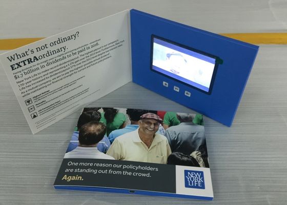 Bom preço 2017 promocional 5 polegadas tela LCD vídeo folheto cartão de visita com tamanho A5 para comunicações de marketing PVC050 on-line