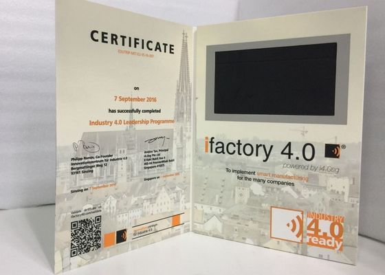 Καλή τιμή 2017 matt lamination printing 7'' screen βίντεο βιτρίνα βιβλιάριο Digital Video Screens για βιομηχανική διαφήμιση σε απευθείας σύνδεση