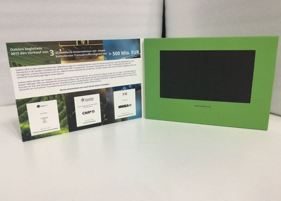 Buen precio Impresión de laminación mate 2017 7' pantalla lcd video folleto de papel artesanía pantallas de vídeo digitales para publicidad en línea