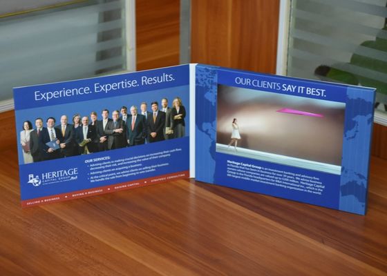 Guter Preis Kreative Marketingstrategie 7 Zoll LCD-Bildschirm Video-Branding-Broschüren für Informationstechnologie und Dienstleistungen Online