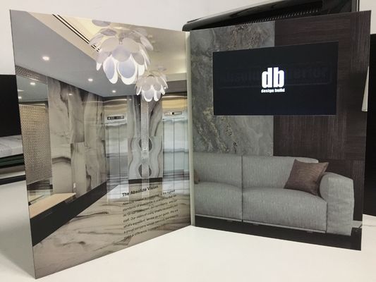 Giá tốt Quảng cáo du lịch LCD Video Brochure Xây dựng Quảng cáo Thẻ video kỹ thuật số trực tuyến
