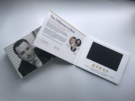 Buen precio Tarjeta de felicitación de video LCD ligera Impacto visual para demostración tecnológica en línea