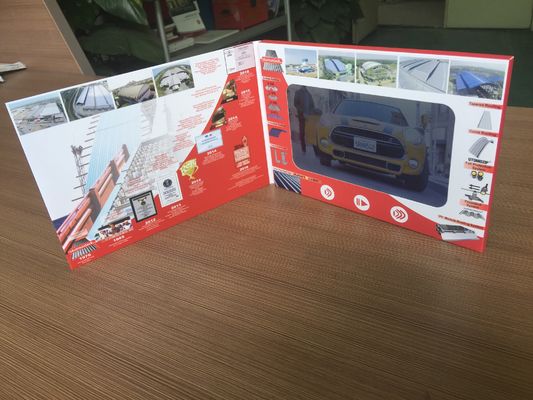 Bom preço Brochura de vídeo promocional com tela de 7'' personalizável para marketing de construção on-line