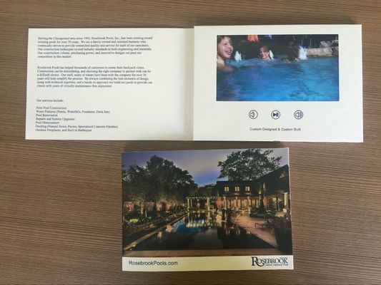 Giá tốt Brochure Màn hình Video 7'' Tùy chỉnh cho Giới thiệu Sự kiện Xây dựng trực tuyến