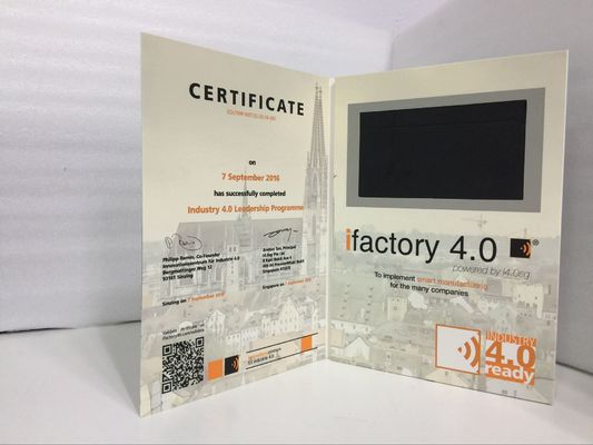Buen precio Folleto de video LCD con batería de iones de litio, portátil y conveniente, folleto de video personalizado en línea