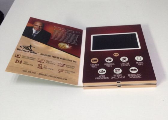 Guter Preis LCD-Videogrußkarten-Werbung, Business-Videobroschüre, Mailer, 128 MB bis 8 GB Speicher Online