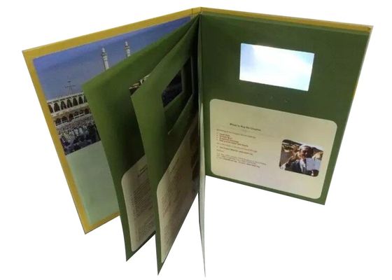 قیمت خوب کتاب ویدیویی قابل تنظیم 4.3 اینچی با صفحه نمایش ال سی دی، کارت تبریک چند صفحه ای، سبک وزن آنلاین