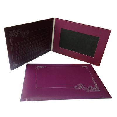 Prezzo buono Invito con video personalizzato formato A5, confezione regalo LCD con busta, certificazione ROHS in linea