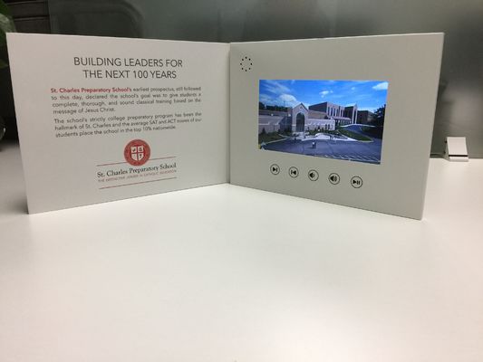 Goede prijs Oplaadbare Interactieve Videobrochure Gevouwen Interactieve Visitekaart online